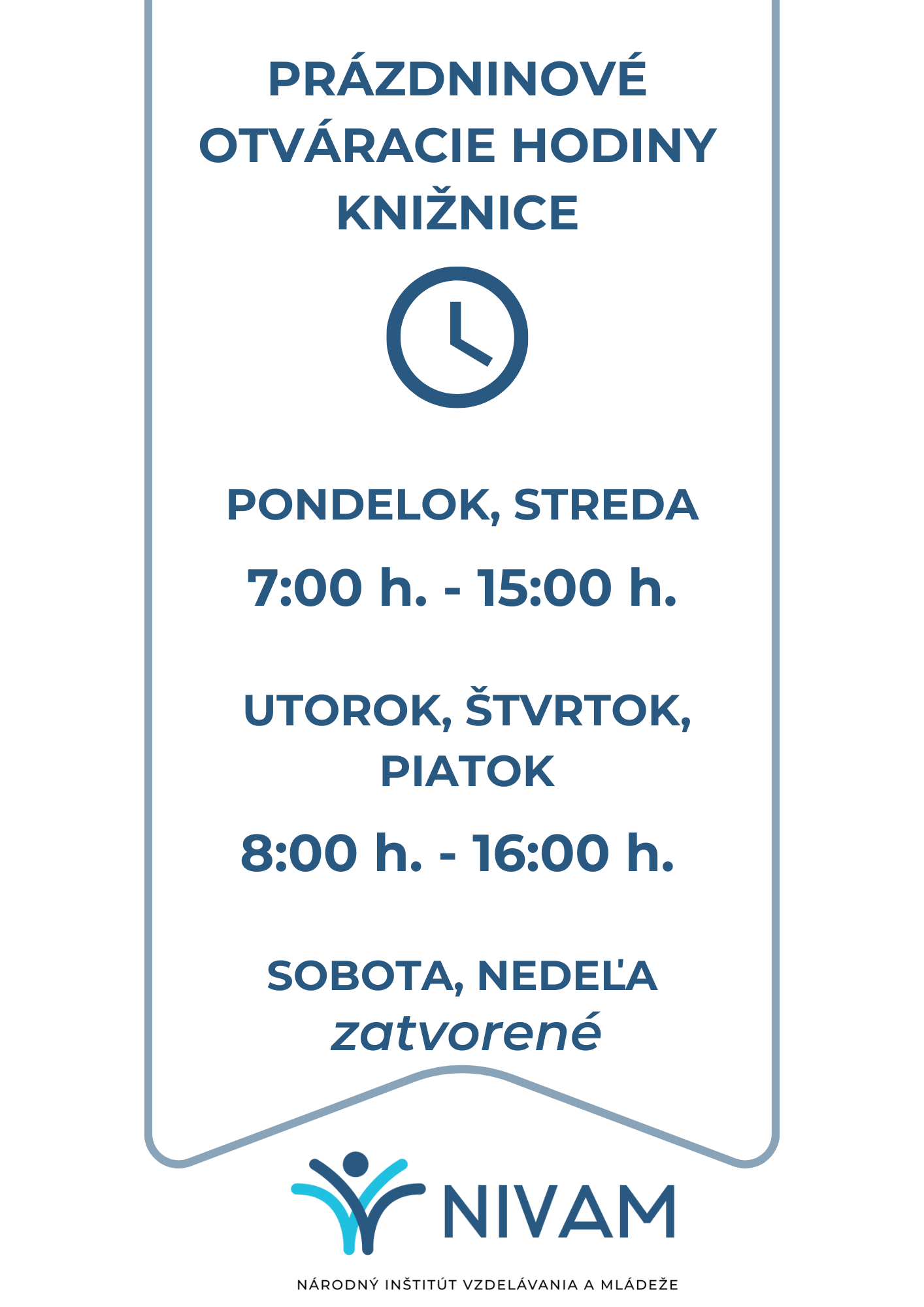 Otváracie hodiny knižnice