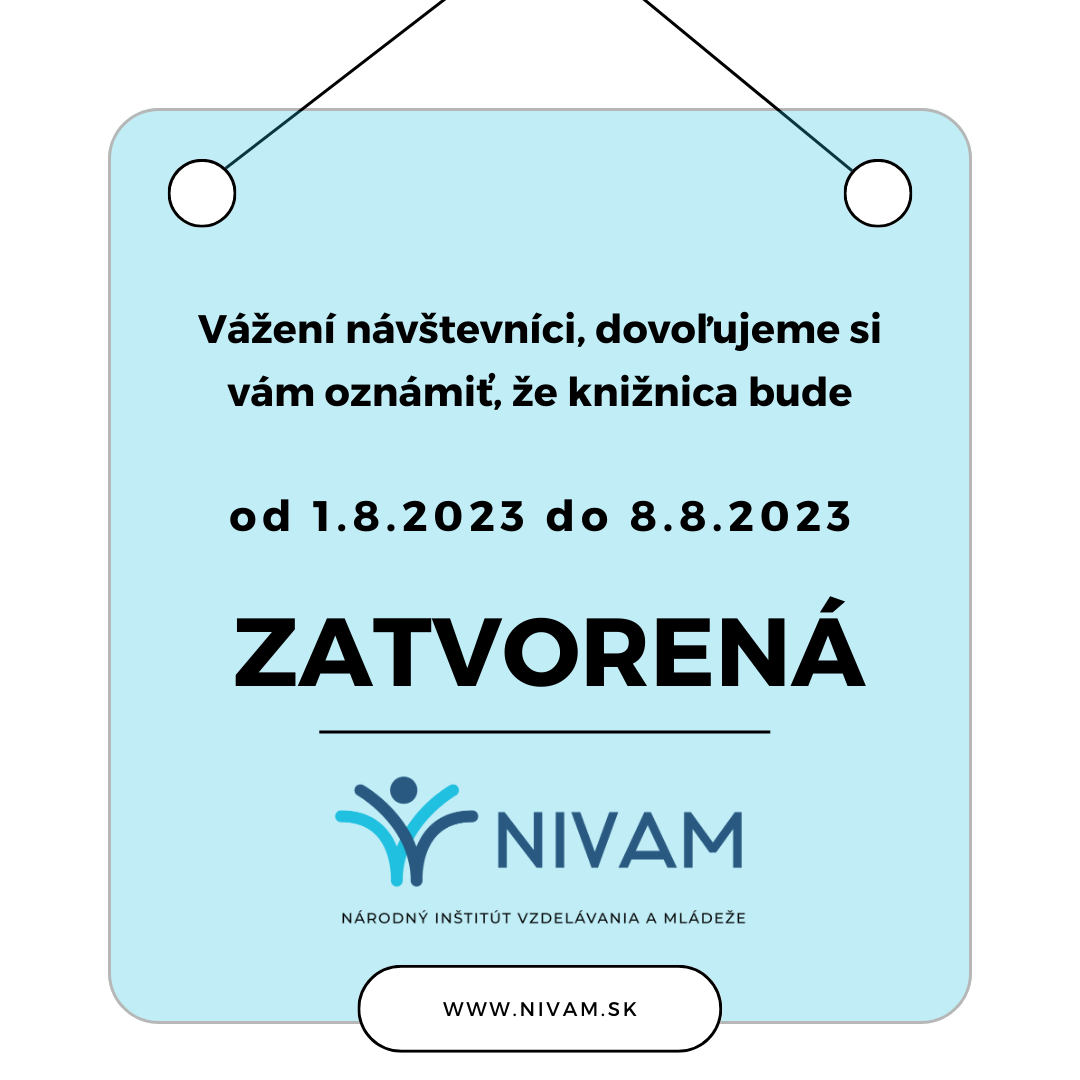 Oznam o zatvorení knižnice