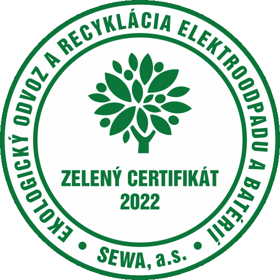 Zelený certifikát za rok 2022