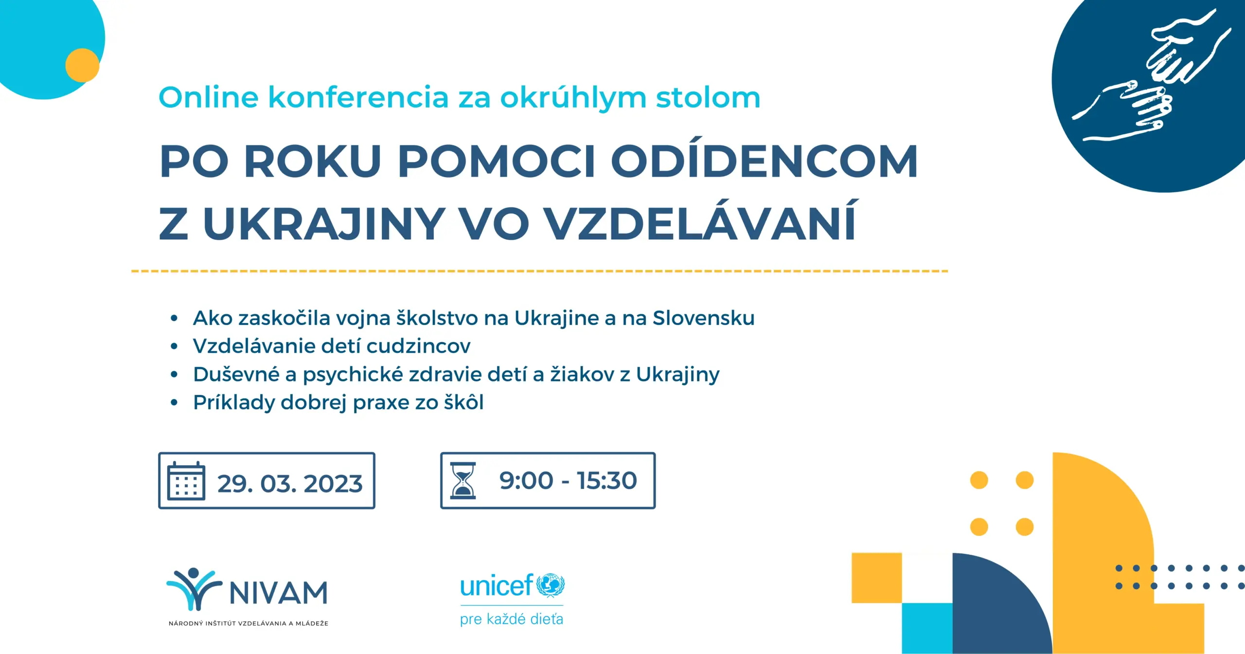 Grafika s informáciami ku konferencii.