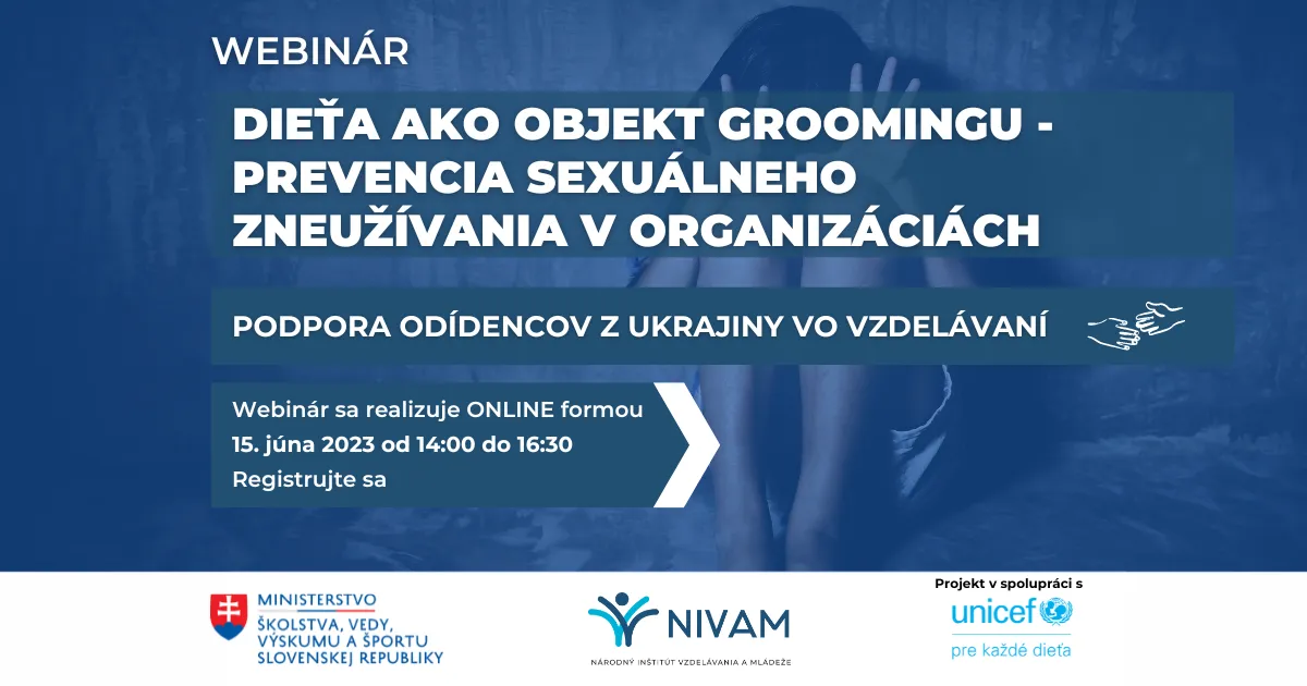 Grafika s informáciami o webinári.