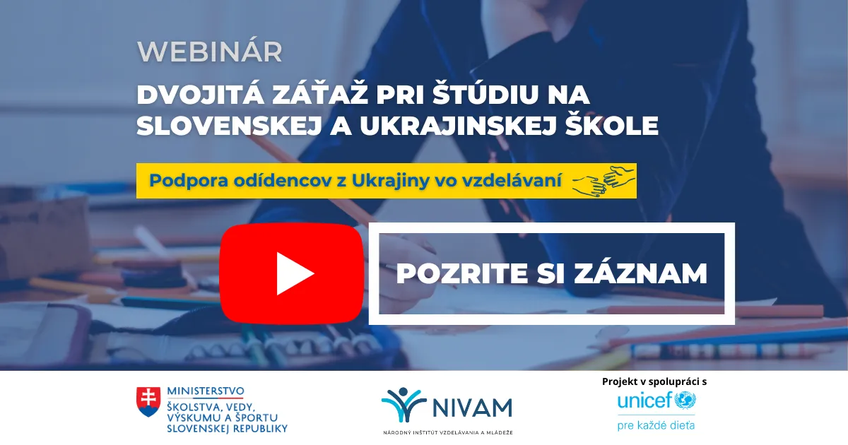Grafika s informáciami o webinári.