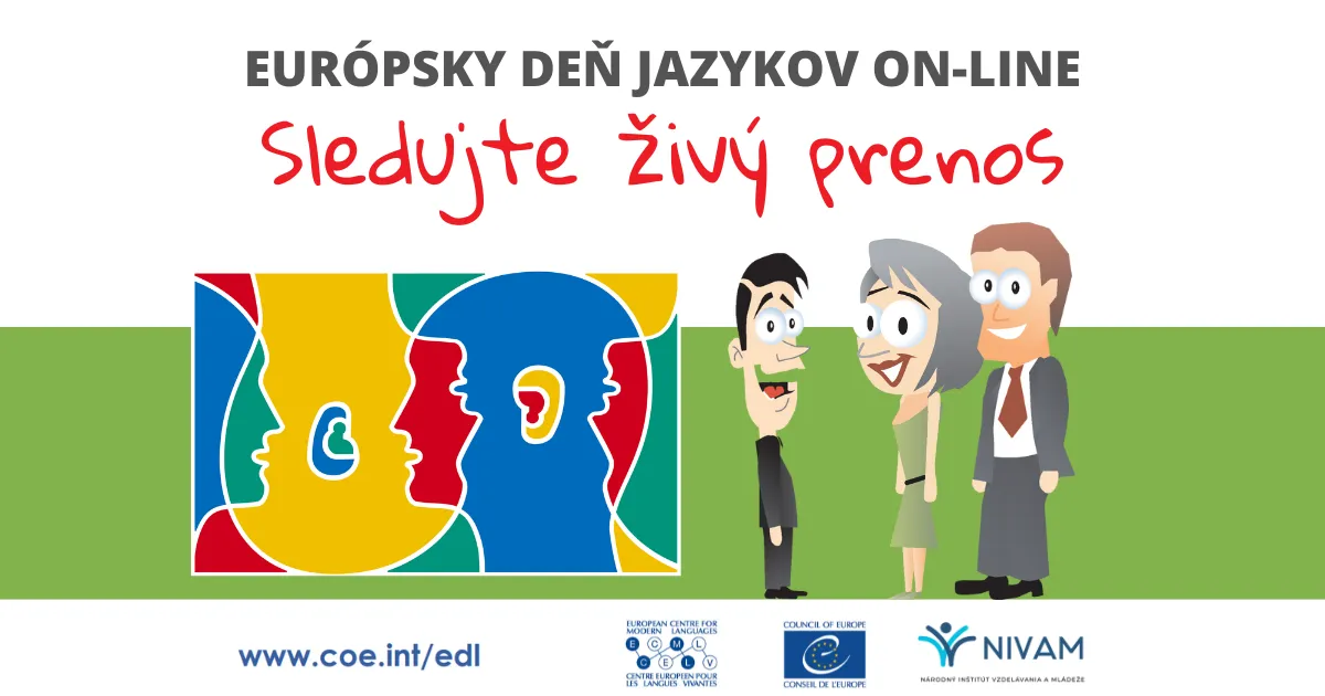 Pozvánka na sledovanie Európskeho dňa jazykov online.