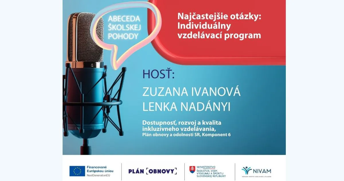 Grafika s názvom podcastu a hosťom.