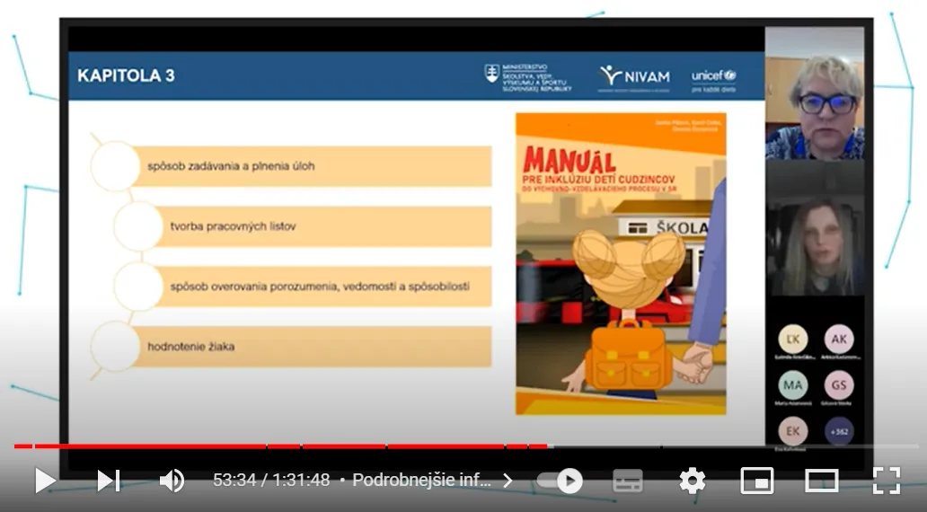 Screenshot z webinára.