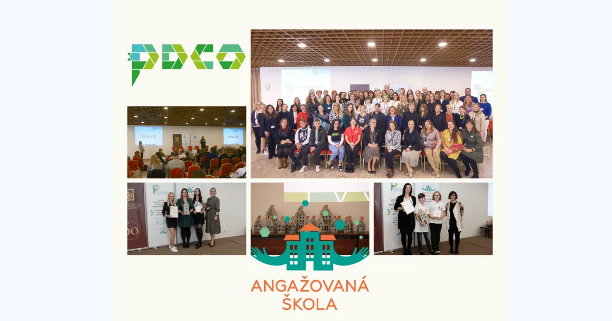 Koláž spoločných fotiek z oceňovania.