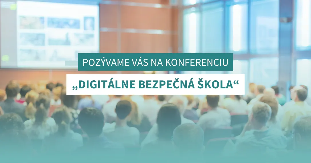 Grafika s pozvánkou na konferenciu.