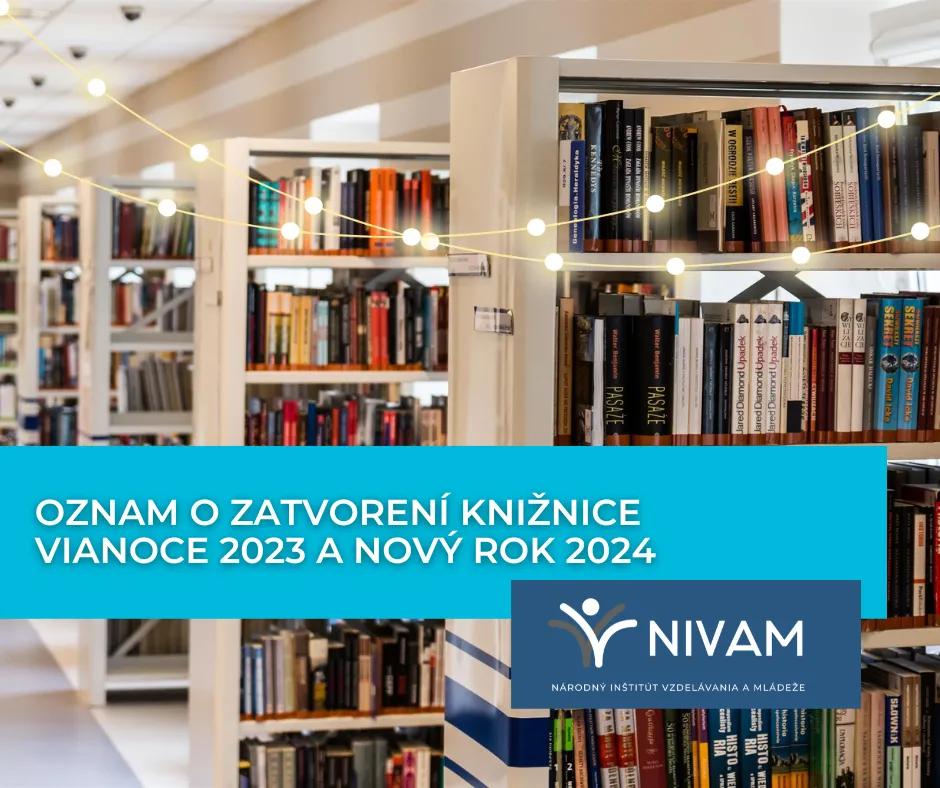 Oznam o zatvorení knižnice.