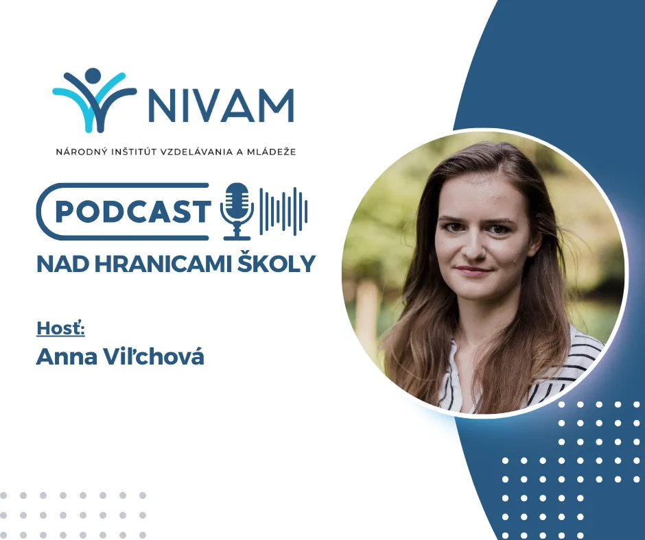 Grafika s názvom podcastu a hosťom.