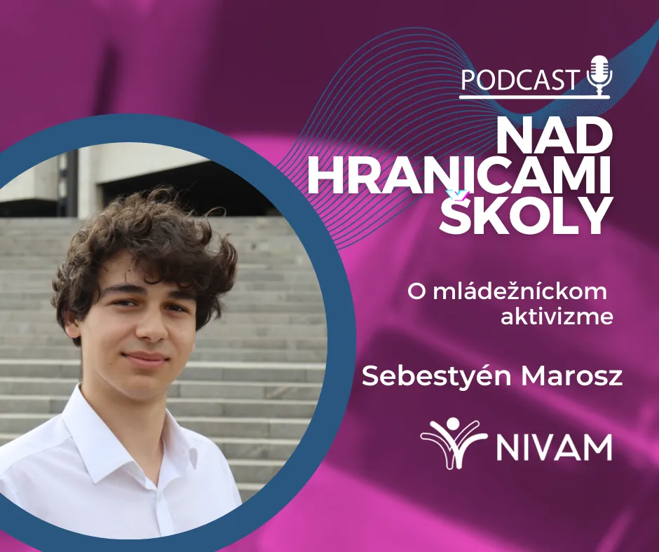 Grafika s názvom podcastu a hosťom.