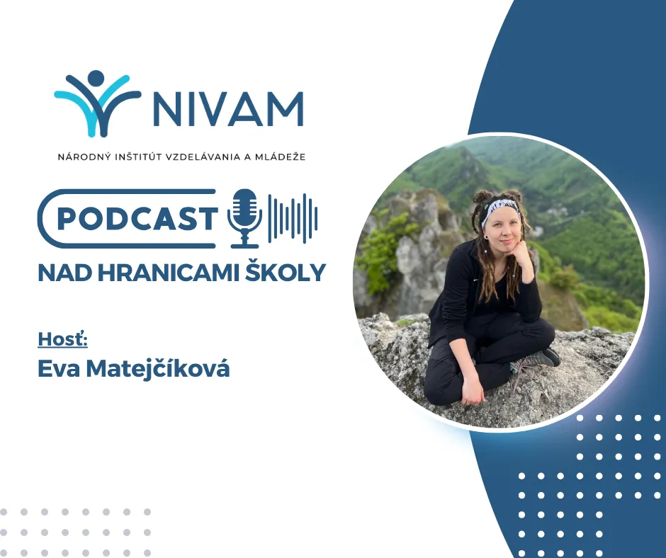 Grafika s názvom podcastu a hosťom.