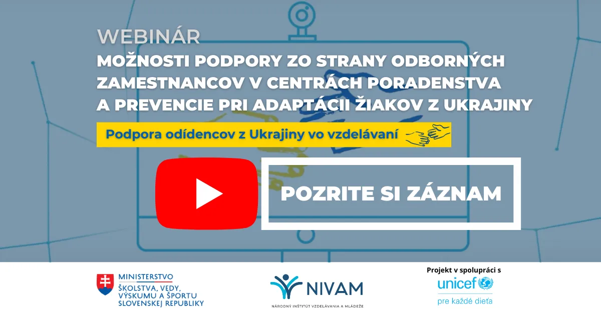 Grafika s informáciami o webinári.