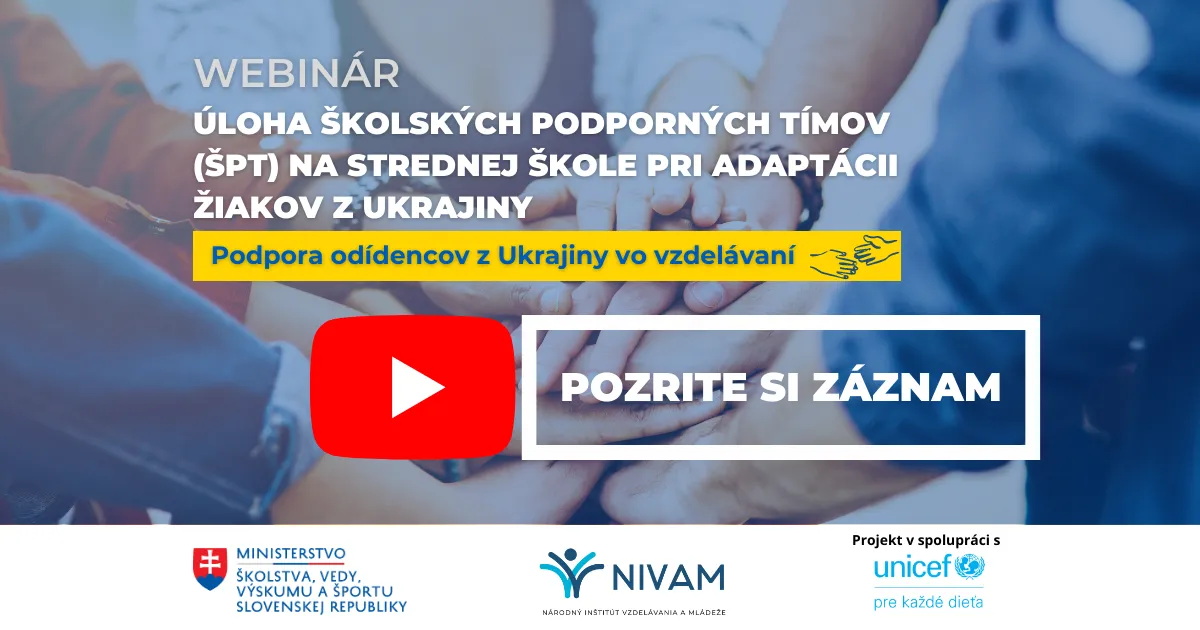 Grafika s informáciami o webinári.