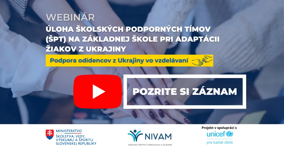 Grafika s informáciami o webinári.