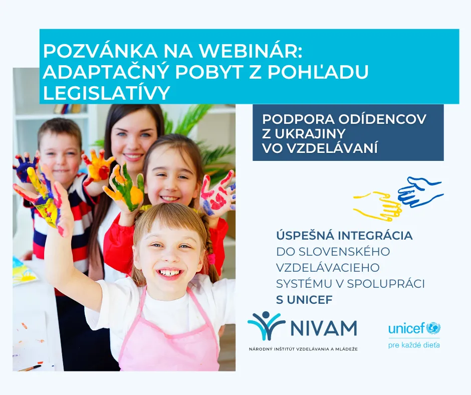 Grafika s pozvánkou na webinár.