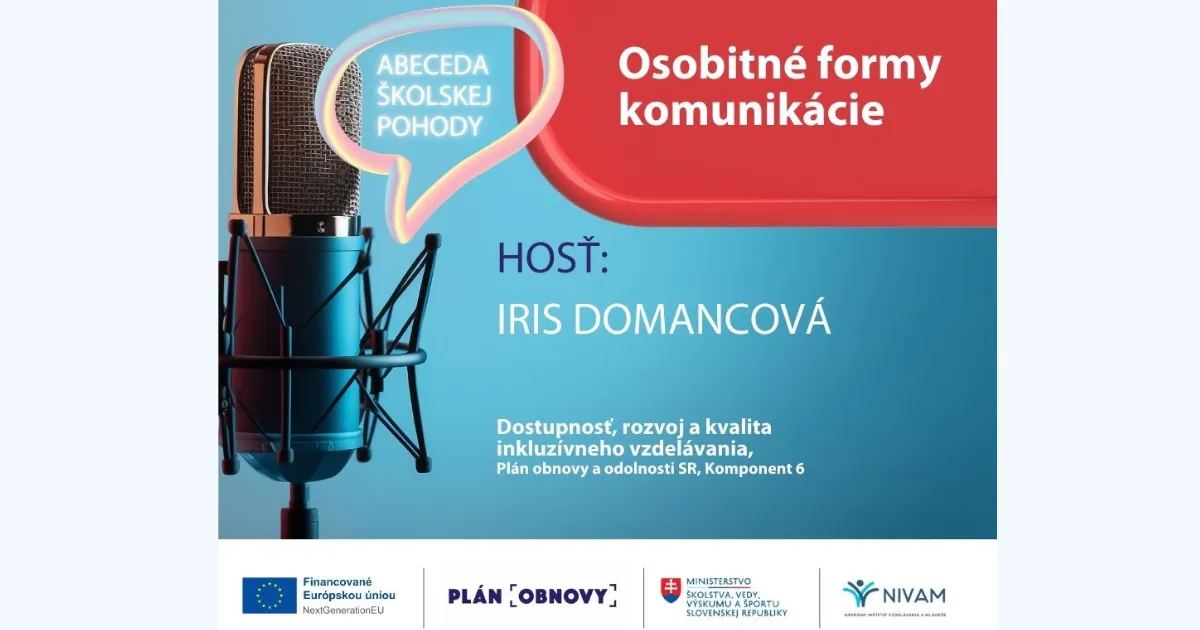 Grafika s názvom podcastu a hosťom.