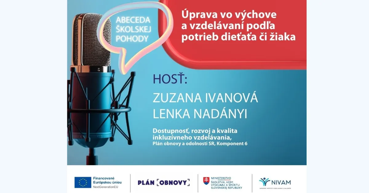 Grafika s názvom podcastu a hosťom.