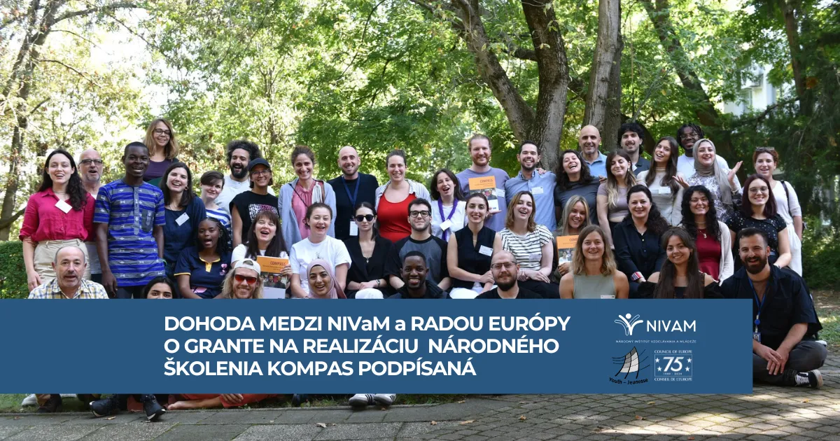 Kreslené postavičky držia balóny 25 a nad nimi je anglický text