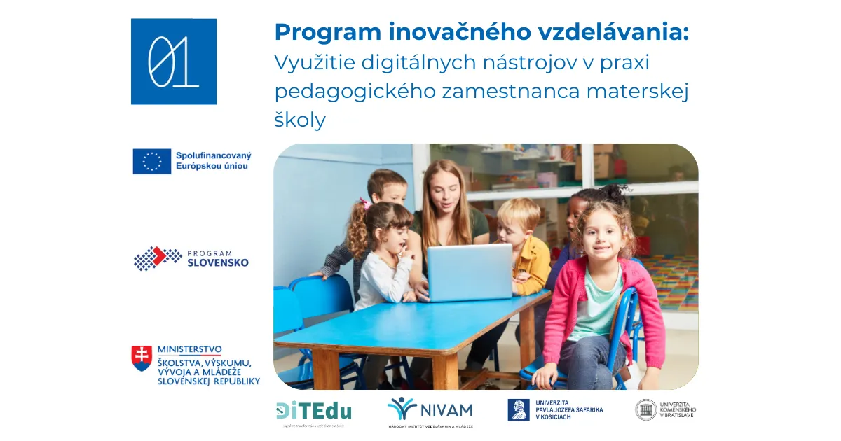 Grafika s informáciami o programe inovačného vzdelávania.