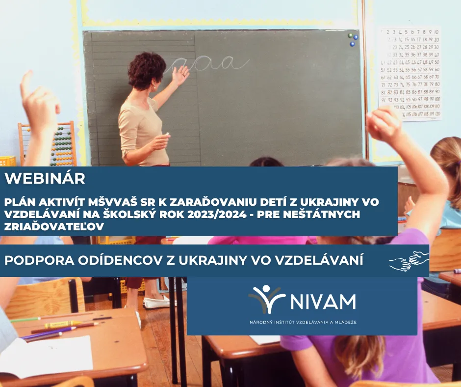 Grafika s informáciou o webinári.