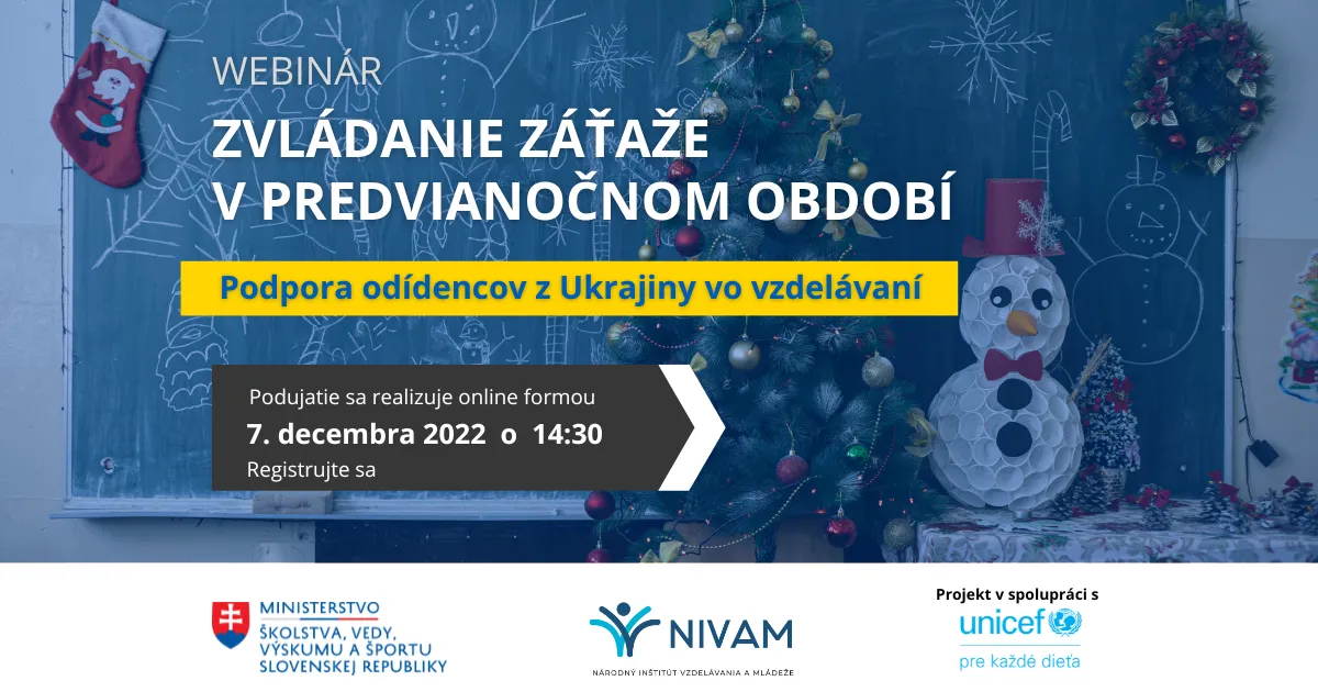 Grafika s informáciami k webináru.